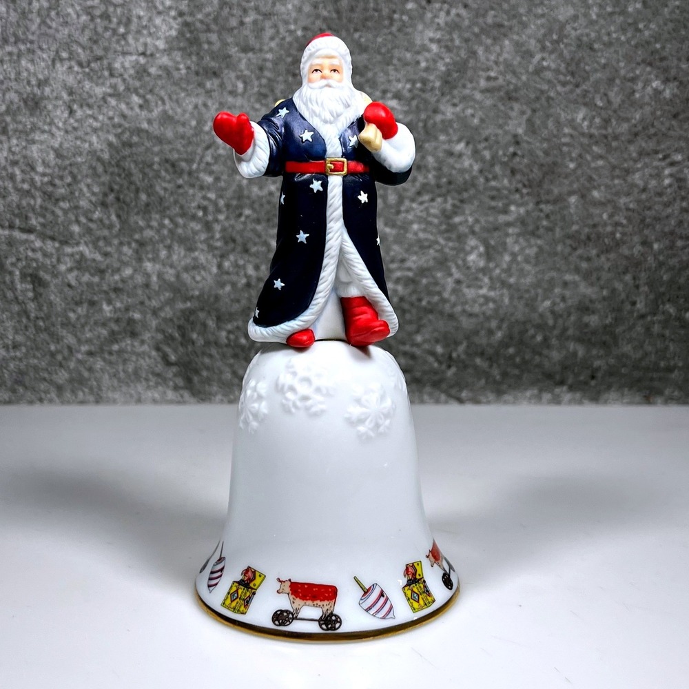 Lenox‎ The American Santa Bell 1995 Porcelain Christmas Figurine